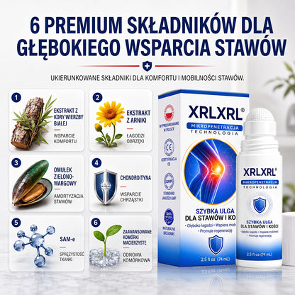 𝑿𝑹𝑳𝑿𝑹𝑳® Roller mikroigłowy 0,05 mm do regeneracji kości i stawów 🧑‍⚕️ (Dla wszystkich dorosłych, kobiet i mężczyzn – kompleksowa pielęgnacja przy różnych problemach ze stawami)
