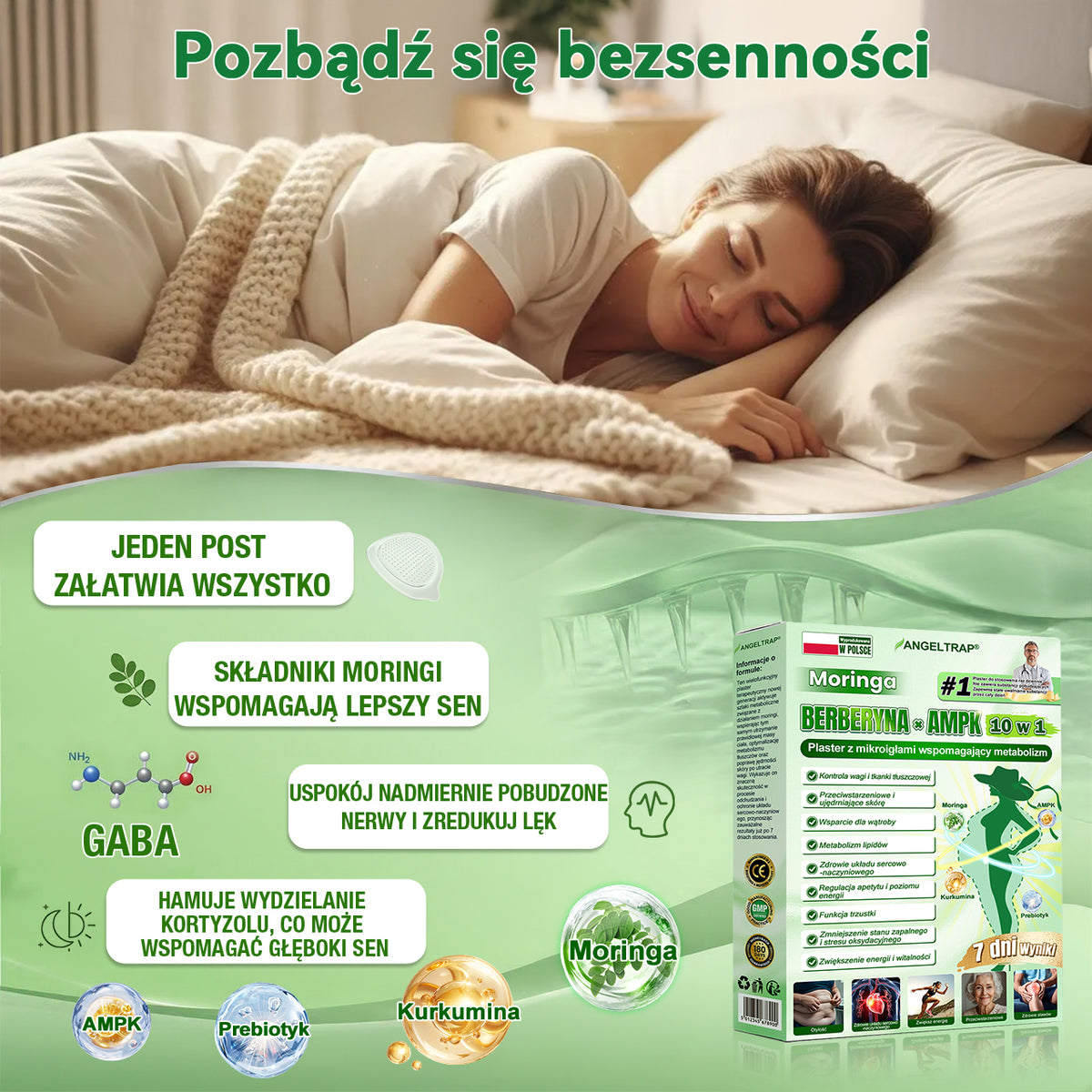 🪄🪄𝑨𝑵𝑮𝑬𝑳𝑻𝑹𝑨𝑷® Moringa × Berberyna × AMPK 10-w-1 Wsparcie metaboliczne, plaster z nanotechnologią mikroigłową 🇵🇱(Wystarczy raz dziennie, widoczne efekty w 7 dni) ✅ Na otyłość, wiotką skórę, bezdech senny, problemy ze stawami i wiele innych