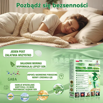 🪄🪄𝑨𝑵𝑮𝑬𝑳𝑻𝑹𝑨𝑷® Moringa × Berberyna × AMPK 10-w-1 Wsparcie metaboliczne, plaster z nanotechnologią mikroigłową 🇵🇱(Wystarczy raz dziennie, widoczne efekty w 7 dni) ✅ Na otyłość, wiotką skórę, bezdech senny, problemy ze stawami i wiele innych