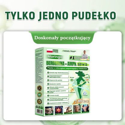 🪄🪄𝑨𝑵𝑮𝑬𝑳𝑻𝑹𝑨𝑷® Moringa × Berberyna × AMPK 10-w-1 Wsparcie metaboliczne, plaster z nanotechnologią mikroigłową 🇵🇱(Wystarczy raz dziennie, widoczne efekty w 7 dni) ✅ Na otyłość, wiotką skórę, bezdech senny, problemy ze stawami i wiele innych