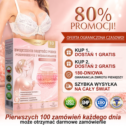 🌟 HISKIN® Mikroigłowe plastry na piersi wspierające efekt pełniejszego wyglądu, liftingu i ujędrnienia（副本）