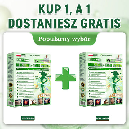 🪄🪄𝑨𝑵𝑮𝑬𝑳𝑻𝑹𝑨𝑷® Moringa × Berberyna × AMPK 10-w-1 Wsparcie metaboliczne, plaster z nanotechnologią mikroigłową 🇵🇱(Wystarczy raz dziennie, widoczne efekty w 7 dni) ✅ Na otyłość, wiotką skórę, bezdech senny, problemy ze stawami i wiele innych