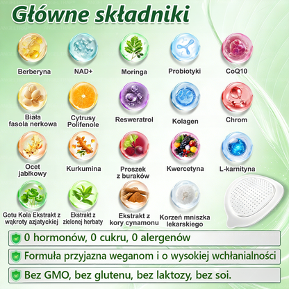 🍀🍀𝑨𝑵𝑮𝑬𝑳𝑻𝑹𝑨𝑷® Moringa × Berberyna × AMPK 10-w-1 Wsparcie metaboliczne, plaster z nanotechnologią mikroigłową 🇵🇱(Wystarczy raz dziennie, widoczne efekty w 7 dni) ✅ Na otyłość, wiotką skórę, cukrzycę, bezdech senny, problemy ze stawami i wiele innych
