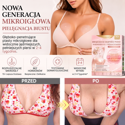 🌟 HISKIN® Mikroigłowe plastry na piersi wspierające efekt pełniejszego wyglądu, liftingu i ujędrnienia（副本）