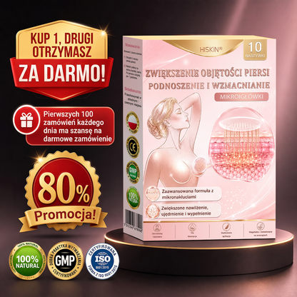 🌟 HISKIN® Mikroigłowe plastry na piersi wspierające efekt pełniejszego wyglądu, liftingu i ujędrnienia（副本）