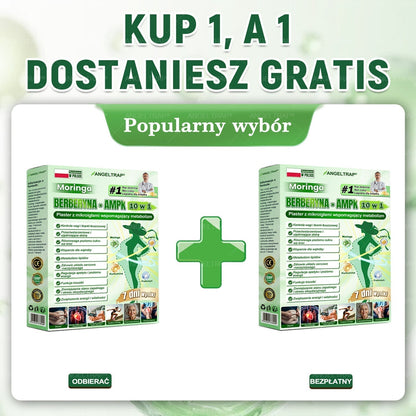 🍀🍀𝑨𝑵𝑮𝑬𝑳𝑻𝑹𝑨𝑷® Moringa × Berberyna × AMPK 10-w-1 Wsparcie metaboliczne, plaster z nanotechnologią mikroigłową 🇵🇱(Wystarczy raz dziennie, widoczne efekty w 7 dni) ✅ Na otyłość, wiotką skórę, cukrzycę, bezdech senny, problemy ze stawami i wiele innych